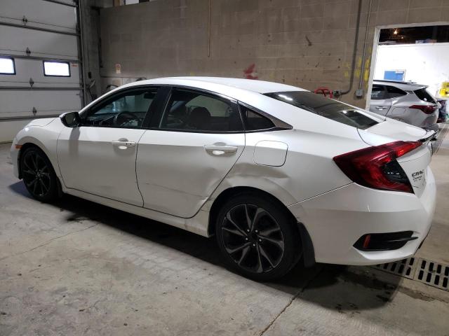 19XFC2F89KE002222 - 2019 HONDA CIVIC SPORT WHITE photo 2