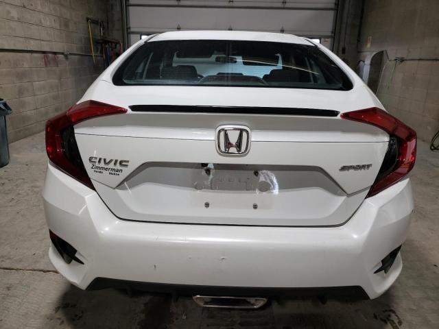 19XFC2F89KE002222 - 2019 HONDA CIVIC SPORT WHITE photo 6