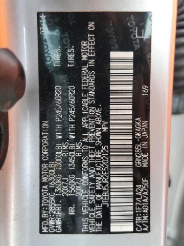 JTEBU5JR2E5202125 - 2014 TOYOTA 4RUNNER SR5 银色 照片 13