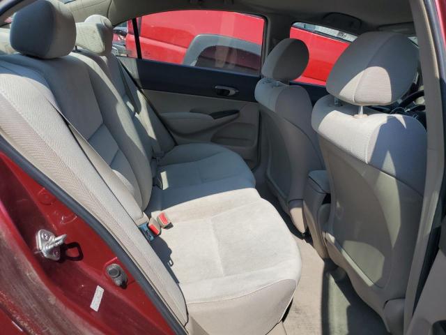 19XFA16549E011636 - 2009 HONDA CIVIC LX BURGUNDY photo 10