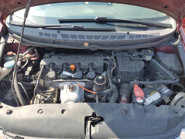 19XFA16549E011636 - 2009 HONDA CIVIC LX BURGUNDY photo 11