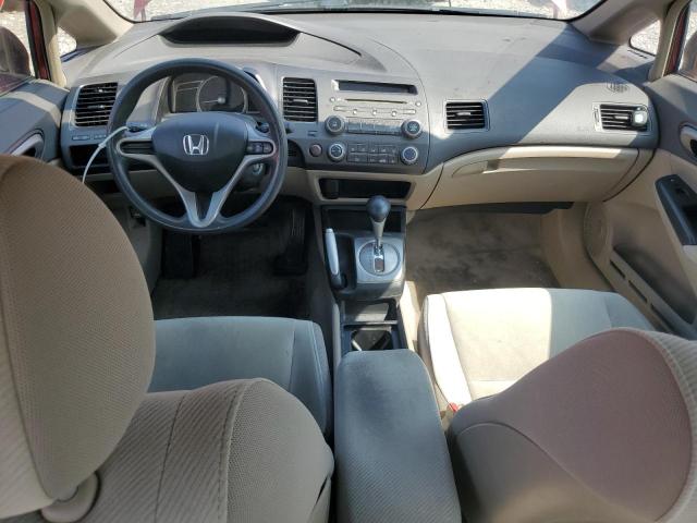 19XFA16549E011636 - 2009 HONDA CIVIC LX BURGUNDY photo 8