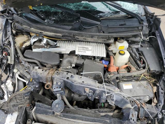 JTDKN3DU4D1674614 - 2013 TOYOTA PRIUS GRAY photo 11