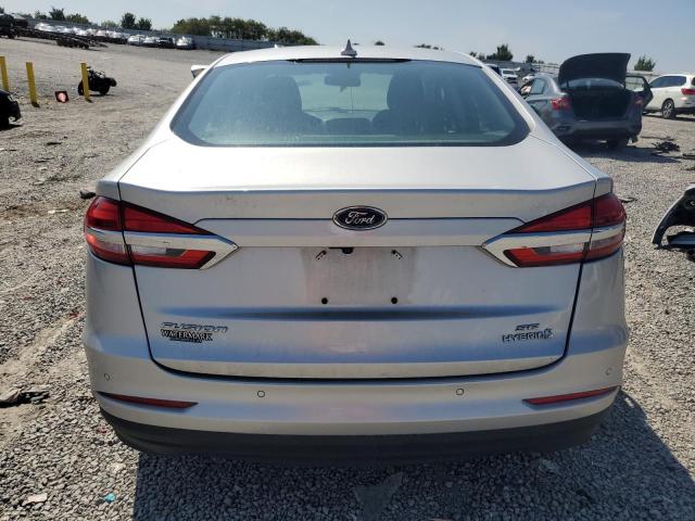 3FA6P0LU2KR208653 - 2019 FORD FUSION SE SILVER photo 6