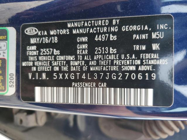 5XXGT4L37JG270619 - 2018 KIA OPTIMA LX Mavi foto 13