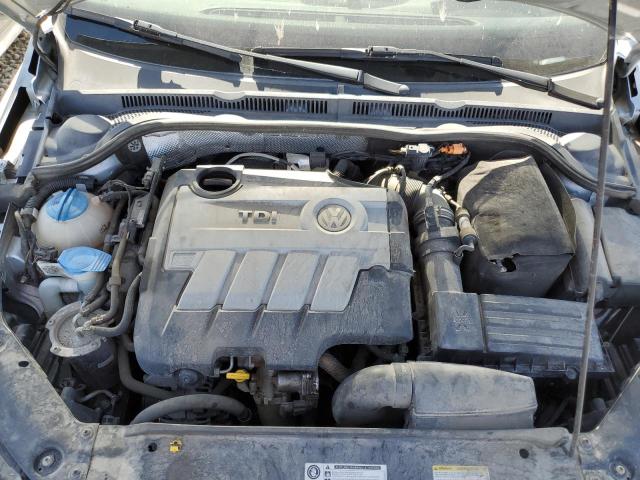 3VWLL7AJ4EM353962 - 2014 VOLKSWAGEN JETTA TDI Արծաթագույն լուսանկար 11