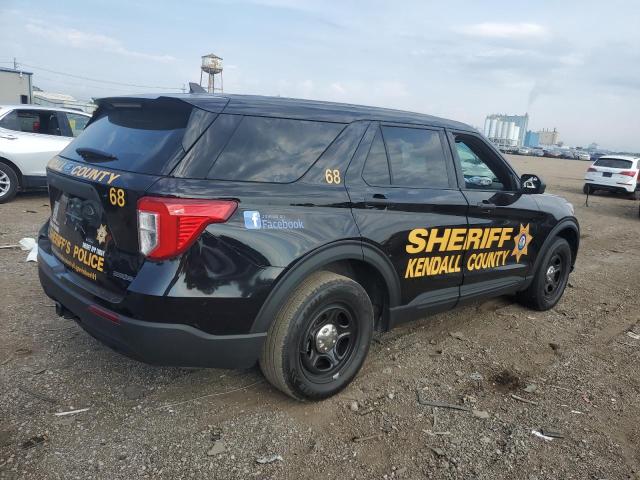 1FM5K8AB4PGB56232 - 2023 FORD EXPLORER POLICE INTERCEPTOR Siyah fotoğraf 3
