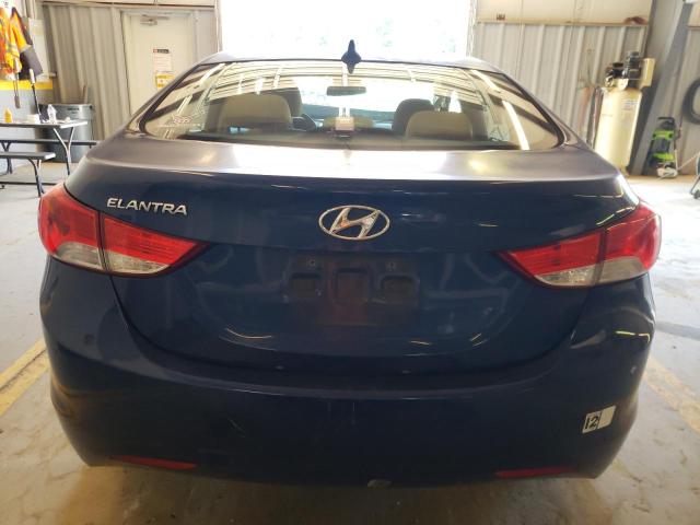 KMHDH4AE8DU681689 - 2013 HYUNDAI ELANTRA GLS BLUE photo 6