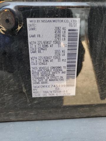 5N1AT2MT4JC745499 - 2018 NISSAN ROGUE S BLACK photo 13