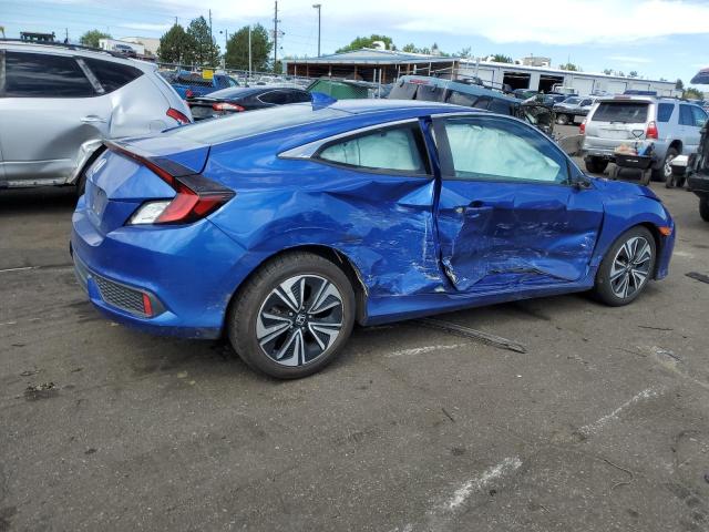 2HGFC3B79JH350898 - 2018 HONDA CIVIC EXL ლურჯი ფოტო 3