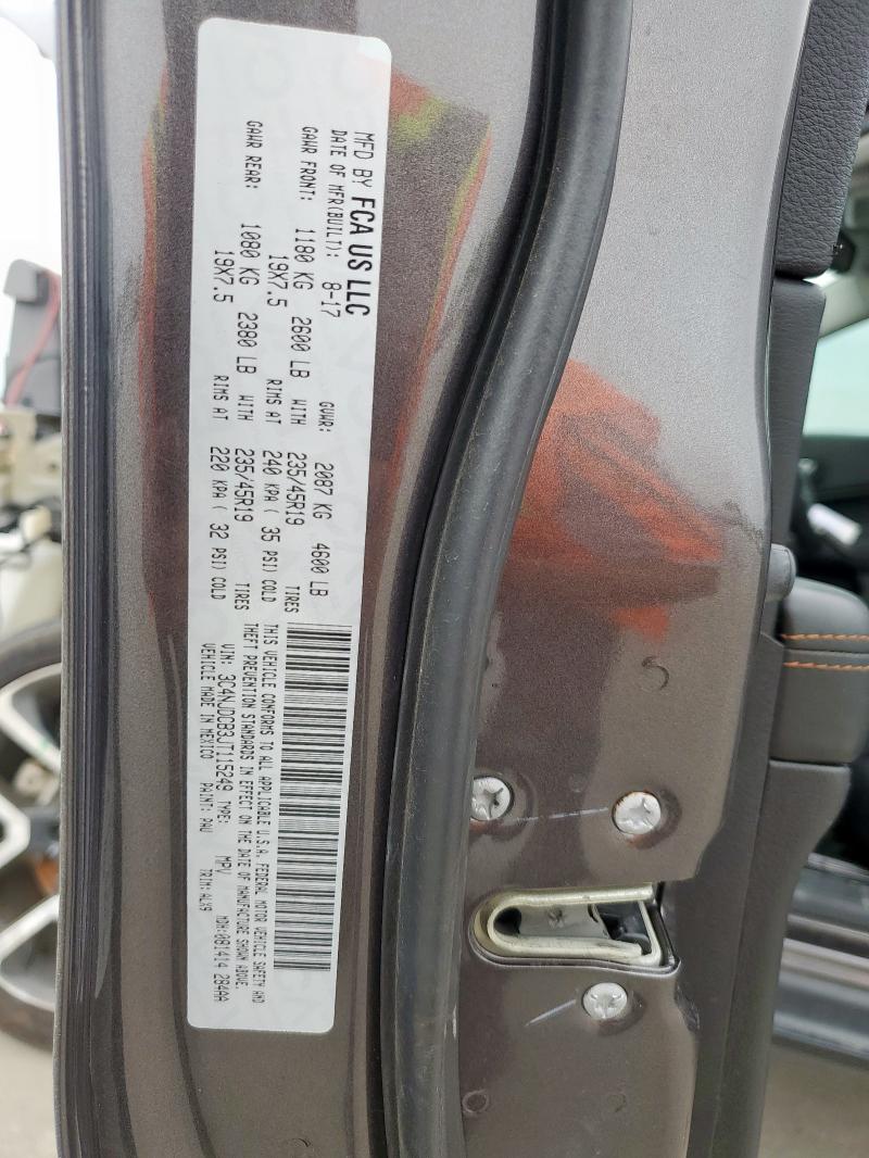 3C4NJDCB3JT115249 - 2018 JEEP COMPASS LIMITED Сірий фото 14