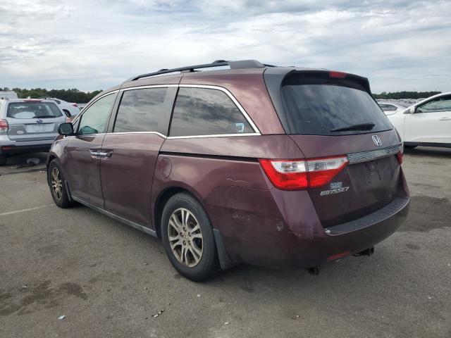 5FNRL5H6XCB077551 - 2012 HONDA ODYSSEY EXL Granate foto 2
