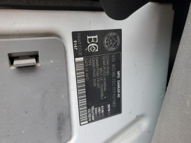 WD3BE7DC1FP101582 - 2015 MERCEDES-BENZ SPRINTER 2500 白色 照片 13