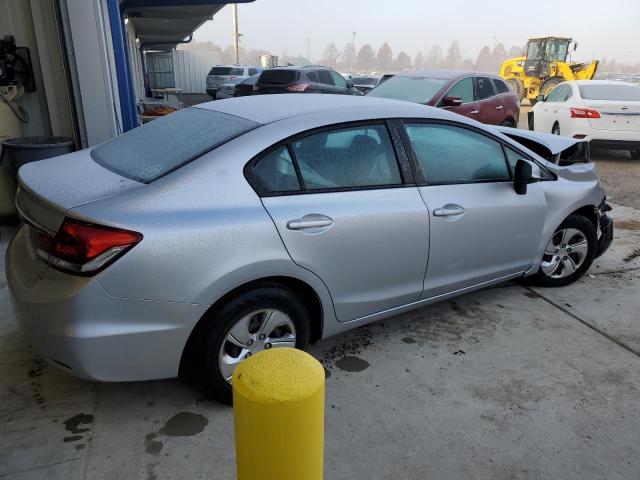 19XFB2F56DE025632 - 2013 HONDA CIVIC LX SILVER photo 3