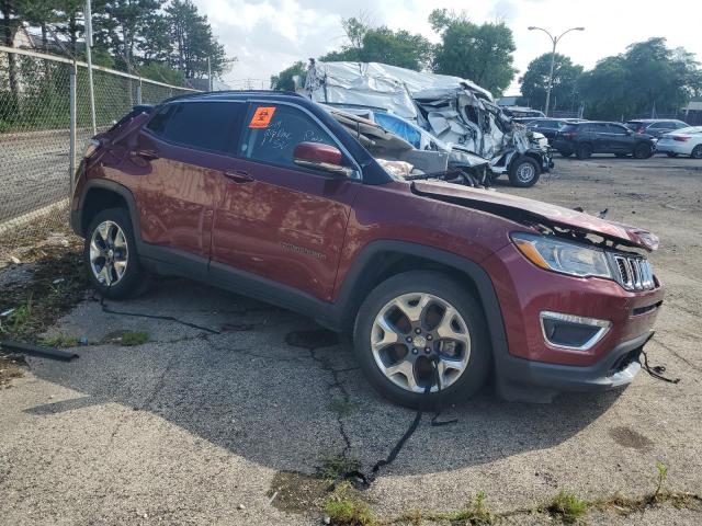3C4NJDCB3MT603539 - 2021 JEEP COMPASS LIMITED BURGUNDY photo 4