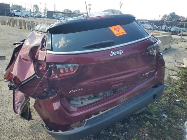 3C4NJDCB3MT603539 - 2021 JEEP COMPASS LIMITED BURGUNDY photo 6