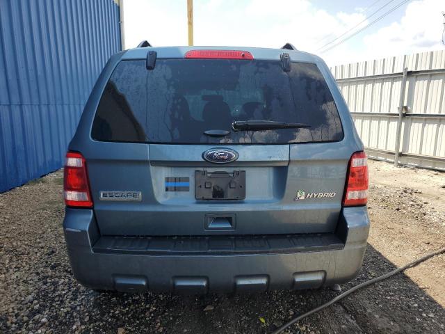 1FMCU4K38BKC54588 - 2011 FORD ESCAPE HYBRID BLUE photo 6