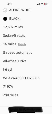 WBA7W4C05LCD29683 - 2020 BMW 745XE WHITE photo 10