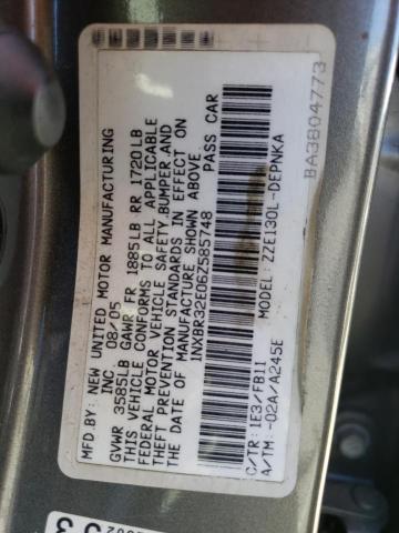 1NXBR32E06Z585748 - 2006 TOYOTA COROLLA CE GRAY photo 12