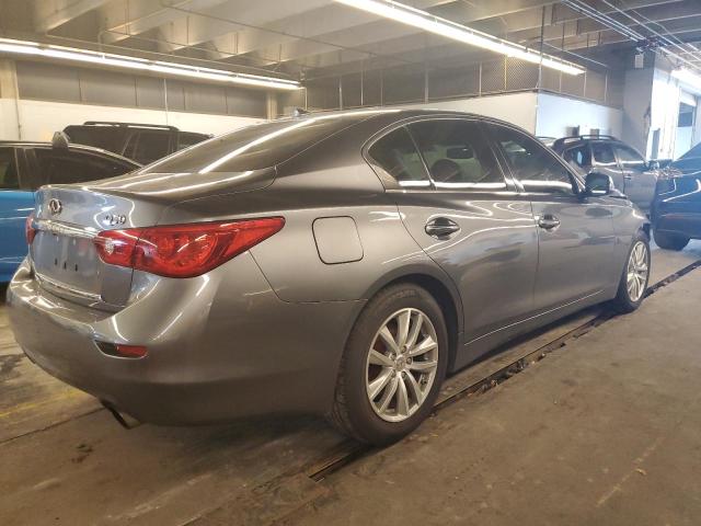 JN1BV7AP0EM689572 - 2014 INFINITI Q50 BASE GRAY photo 3