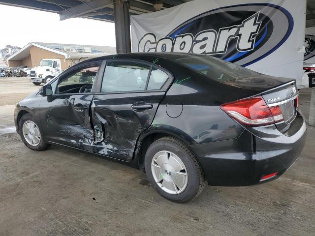 19XFB2F5XDE200383 - 2013 HONDA CIVIC LX BLACK photo 2