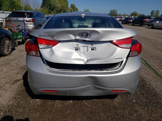 5NPDH4AE1BH012921 - 2011 HYUNDAI ELANTRA GLS SILVER photo 6