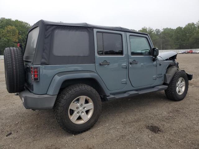 1C4BJWDG7EL319174 - 2014 JEEP WRANGLER U SPORT GRAY photo 3