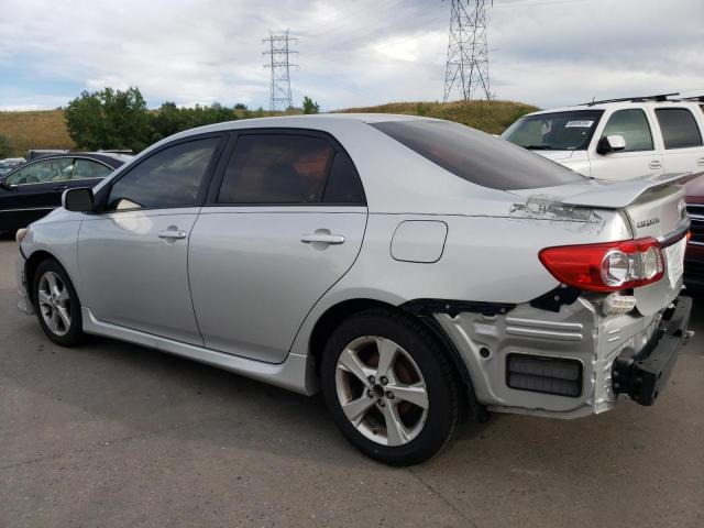 5YFBU4EE8DP119676 - 2013 TOYOTA COROLLA BASE SILVER photo 2