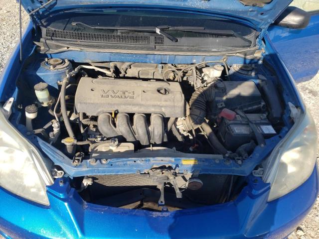 2T1KR32E07C643067 - 2007 TOYOTA COROLLA MA XR BLUE photo 11