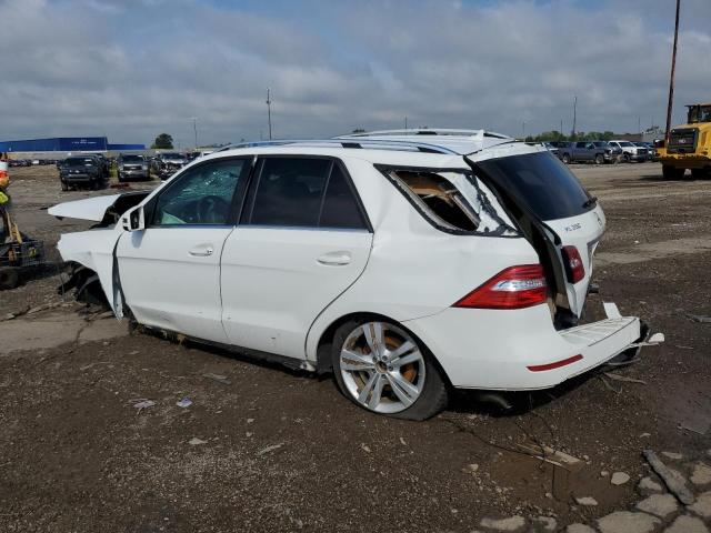4JGDA5HB6EA316372 - 2014 MERCEDES-BENZ ML 350 4MATIC WHITE photo 2