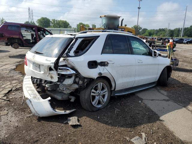 4JGDA5HB6EA316372 - 2014 MERCEDES-BENZ ML 350 4MATIC WHITE photo 3