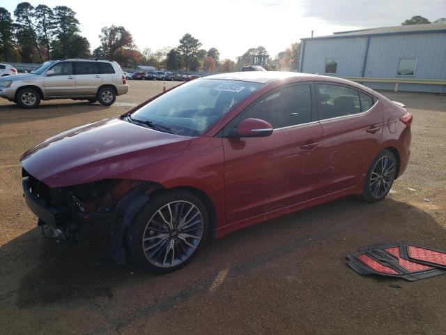 KMHD04LB0JU546695 - 2018 HYUNDAI ELANTRA SPORT RED photo 1