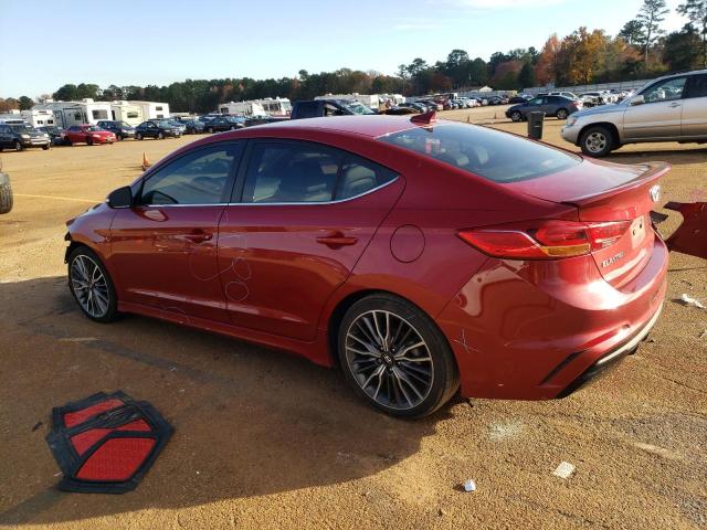 KMHD04LB0JU546695 - 2018 HYUNDAI ELANTRA SPORT RED photo 2