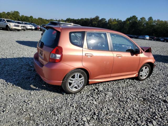 JHMGD38677S023852 - 2007 HONDA FIT S 橙色 照片 3