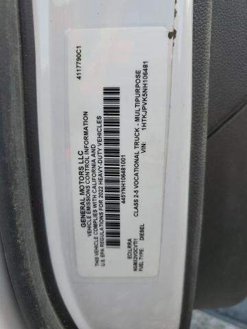 1HTKJPVK5NH106481 - 2022 CHEVROLET SILVERADO WHITE photo 12