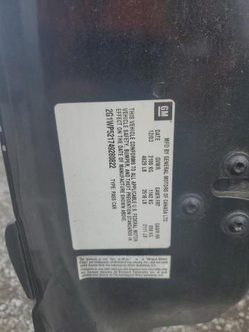 2G1WP521749280822 - 2004 CHEVROLET IMPALA SS BLACK photo 12