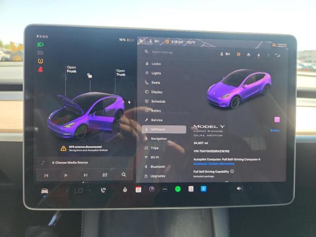 7SAYGDEE9RA216762 - 2024 TESLA MODEL Y თეთრი ფოტო 9