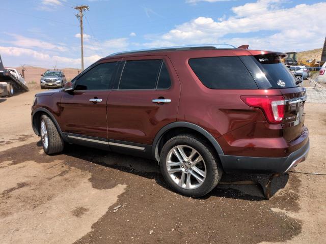 1FM5K8FH4GGD13612 - 2016 FORD EXPLORER LIMITED BURGUNDY photo 2