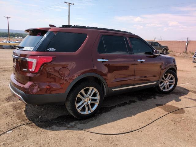 1FM5K8FH4GGD13612 - 2016 FORD EXPLORER LIMITED BURGUNDY photo 3
