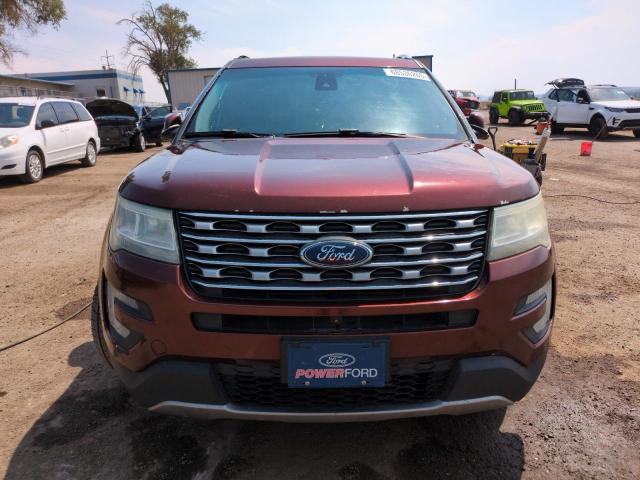 1FM5K8FH4GGD13612 - 2016 FORD EXPLORER LIMITED BURGUNDY photo 5