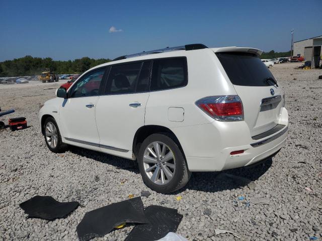 JTEDC3EH2B2001243 - 2011 TOYOTA HIGHLANDER HYBRID LIMITED WHITE photo 2