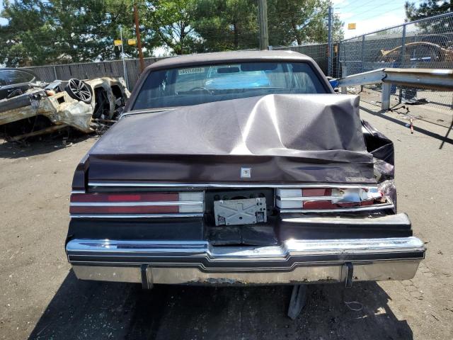 1G4GM47A0FP207203 - 1985 BUICK REGAL LIMITED BURGUNDY photo 6