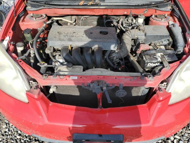 2T1KR32E28C701004 - 2008 TOYOTA COROLLA MA XR RED photo 11