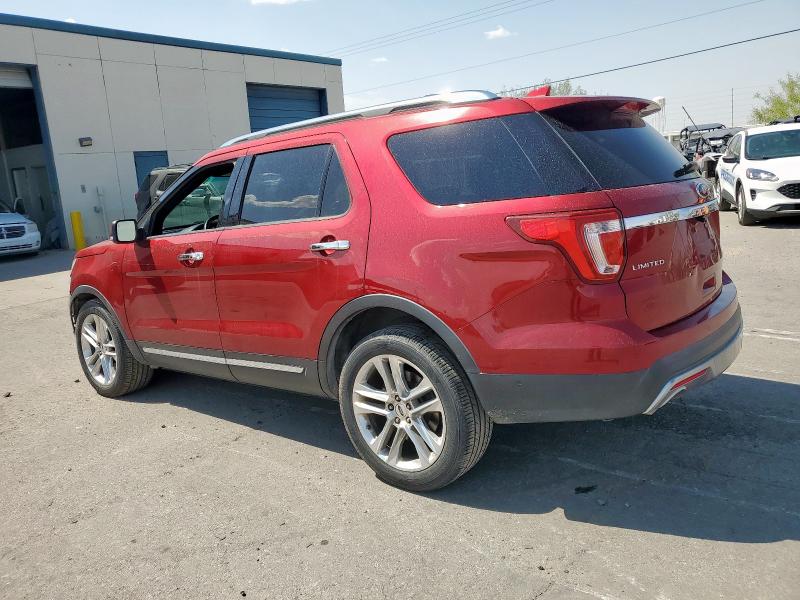1FM5K8F83GGB18150 - 2016 FORD EXPLORER LIMITED 红色 照片 2