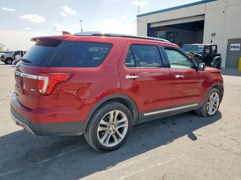 1FM5K8F83GGB18150 - 2016 FORD EXPLORER LIMITED 红色 照片 3
