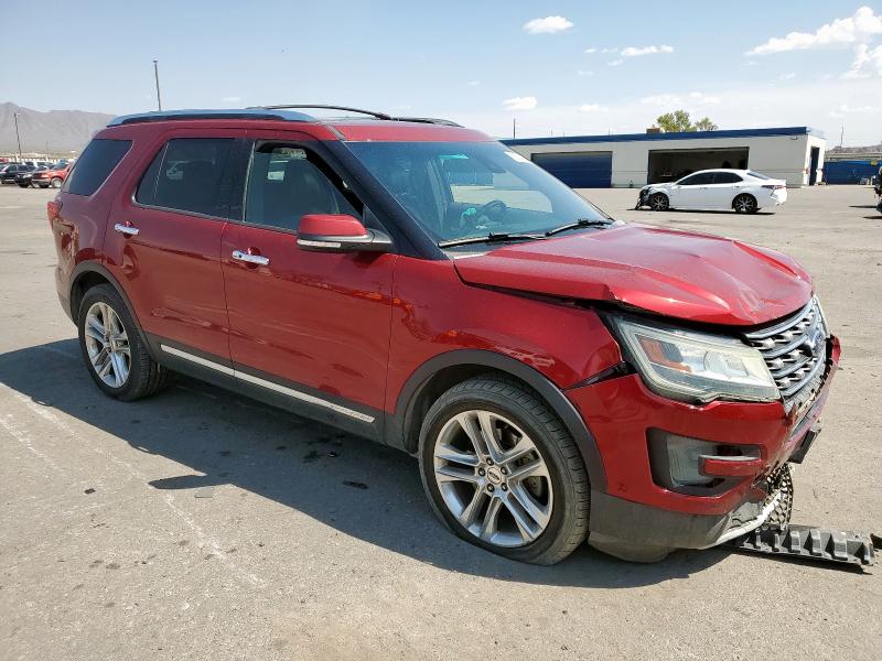 1FM5K8F83GGB18150 - 2016 FORD EXPLORER LIMITED 红色 照片 4