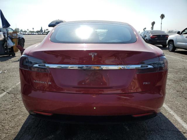 5YJSA1E23JF248431 - 2018 TESLA MODEL S Червоний фото 6