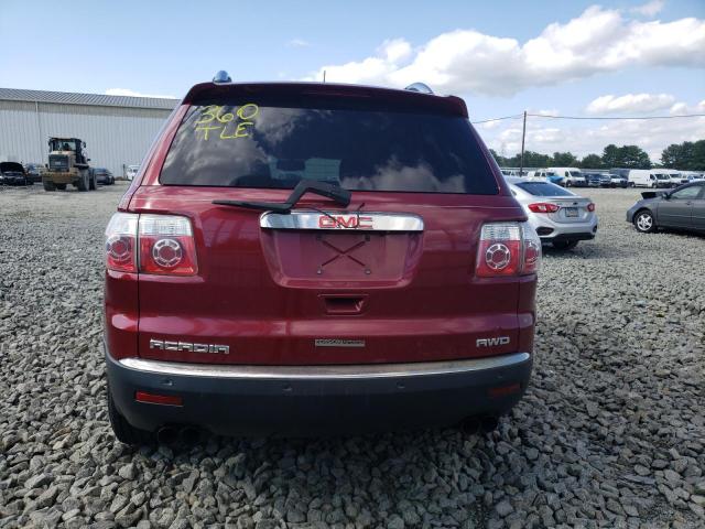 1GKEV23D09J178486 - 2009 GMC ACADIA SLT-1 RED photo 6