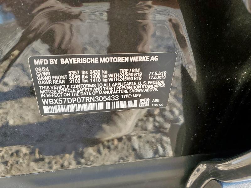 WBX57DP07RN305433 - 2024 BMW X3 XDRIVE30I CHARCOAL photo 12