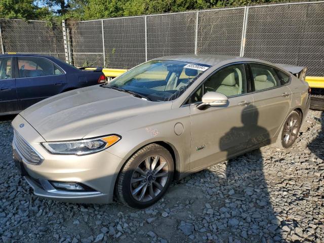 3FA6P0PU3HR136980 - 2017 FORD FUSION SE PHEV BEIGE photo 1